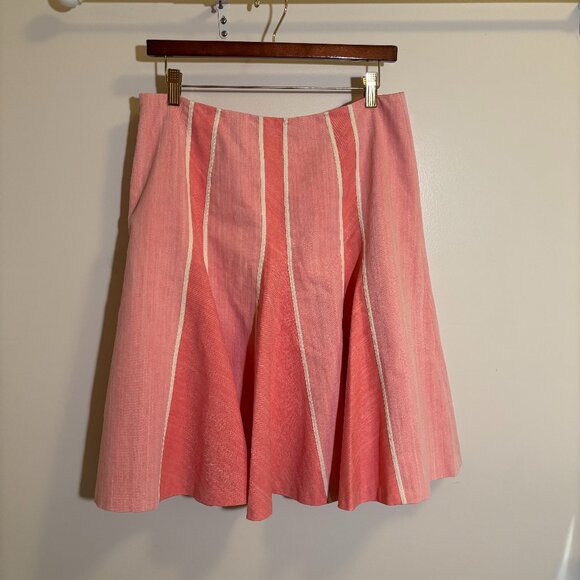 Tristan & Iseut Pink Flared Skirt - Women's Size Medium - Picture 1 of 8